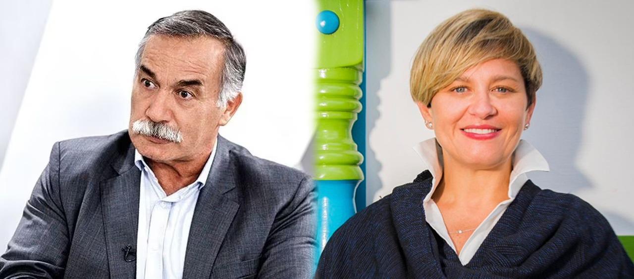 General (r) Ricardo Díaz, exviceministro de Defensa y Verónica Alcocer, Primera Dama de la Nación.