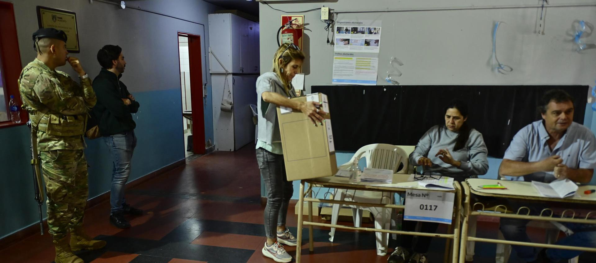 Puestos de votación en Argentina.