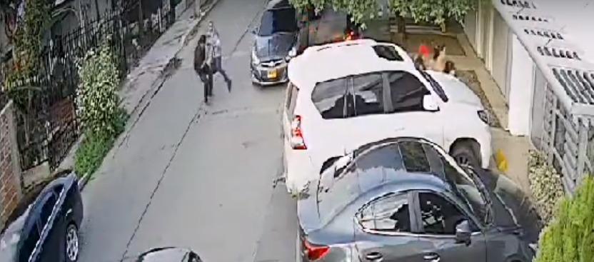 Momento del asesinato.