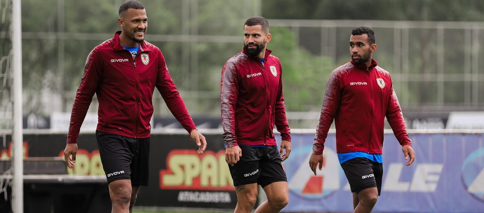 Salomón Rondón, Tomás Rincón y Cristian Cásseres, integrantes de la selección venezolana.