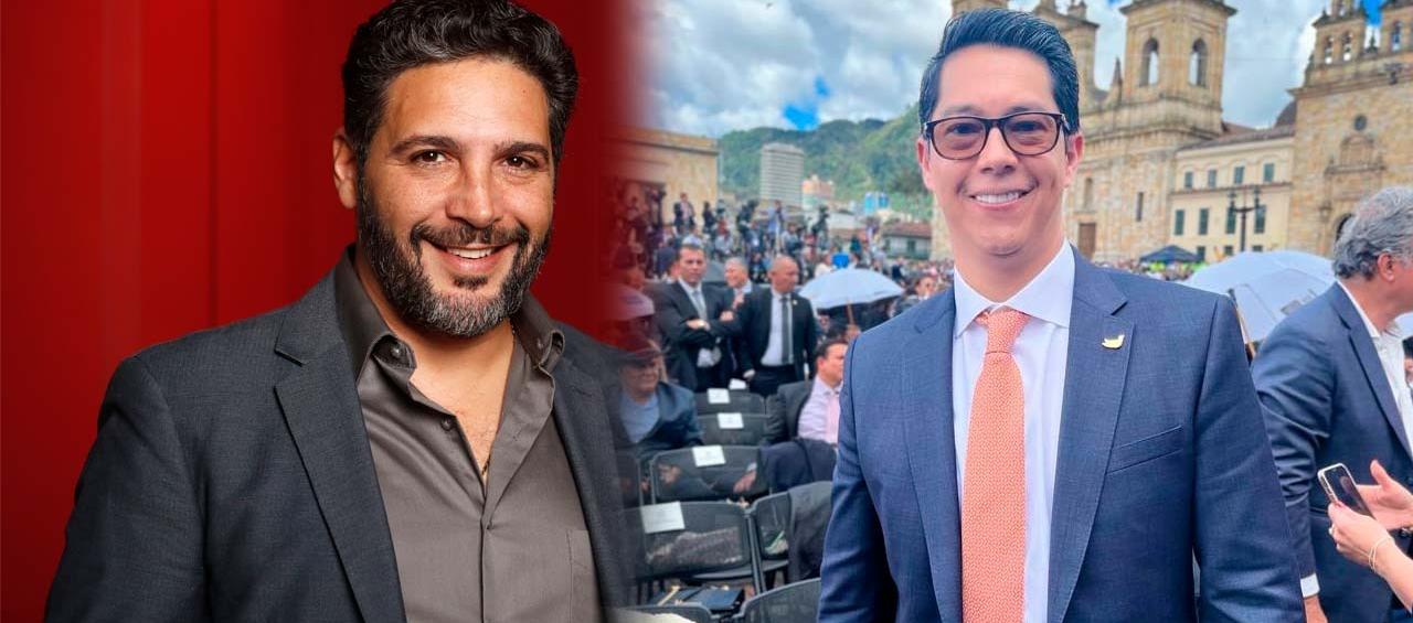 Agmeth Escaf y Pedro Flórez, congresistas del Pacto Histórico.