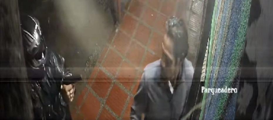 Momento del asesinato de Walter Díaz González.