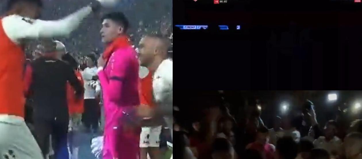 Imágenes de la celebración, en medio de la oscuridad.