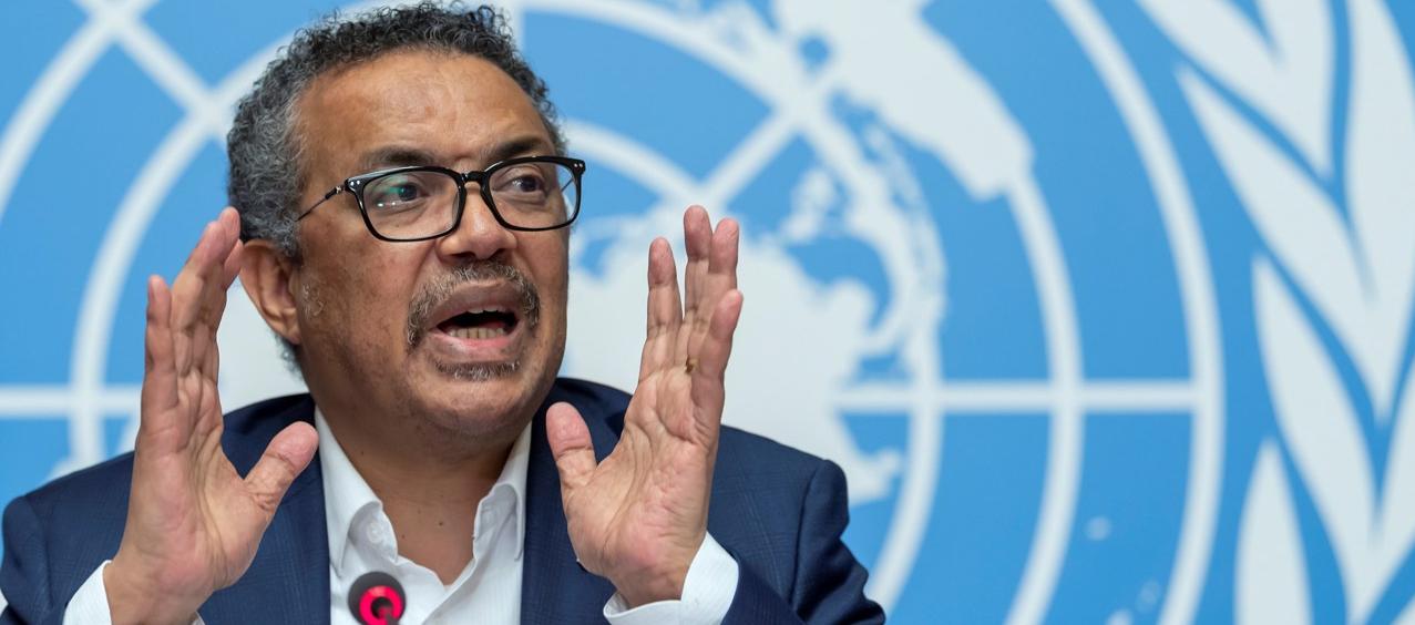 El director general de la OMS, Tedros Adhanom Ghebreyesus.
