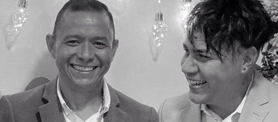 Iván René Valenciano y su hijo mayor Aldair.