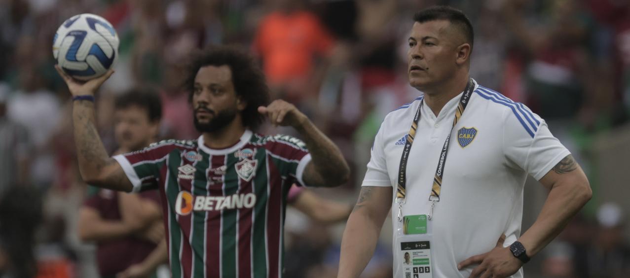 Jorge Almirón, extécnico de Boca Juniors, durante la final contra Fluminense.