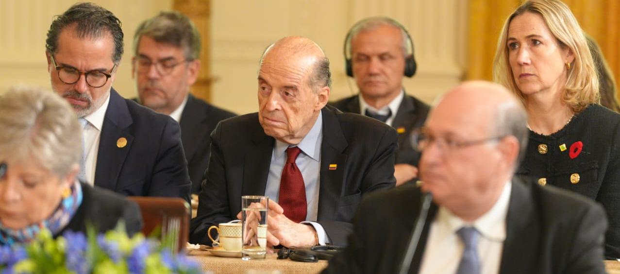  El canciller de Colombia, Álvaro Leyva, en la reciente Cumbre de la Alianza para la Prosperidad Económica en las Américas en EE.UU.