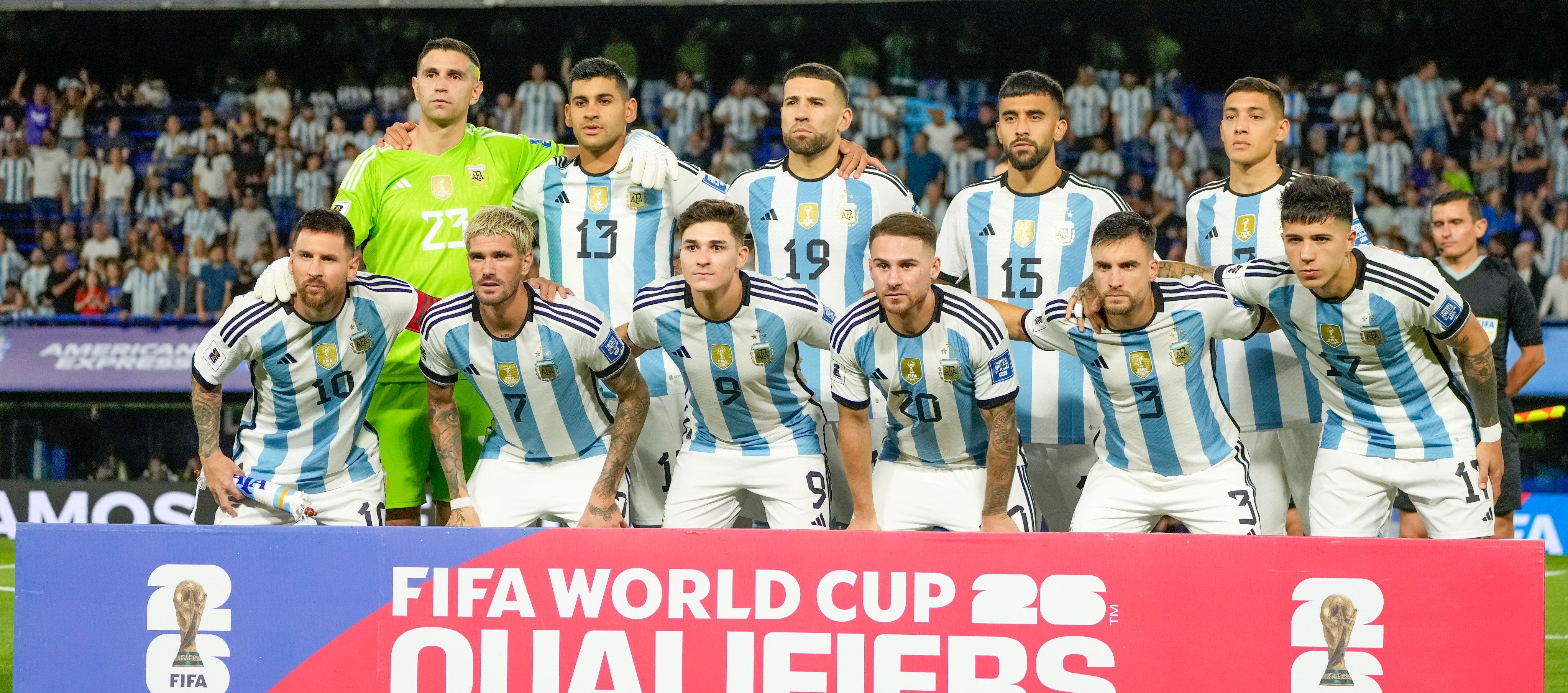 Argentina, campeón mundial y líder de la Eliminatoria Sudamericana. 