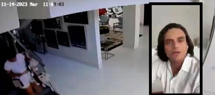 El video muestra a la hija de la capturada con algunos objetos de valor. En el recuadro, Silvestre Dangond