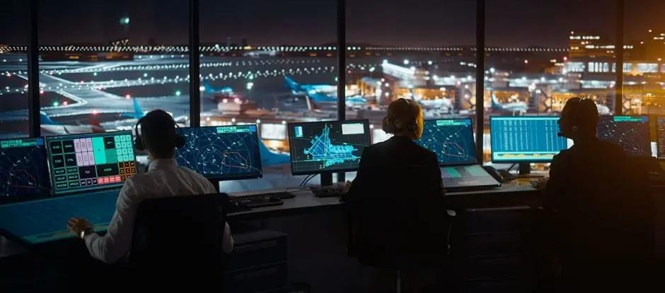 Controladores aéreos en operación/ imagen de referencia.