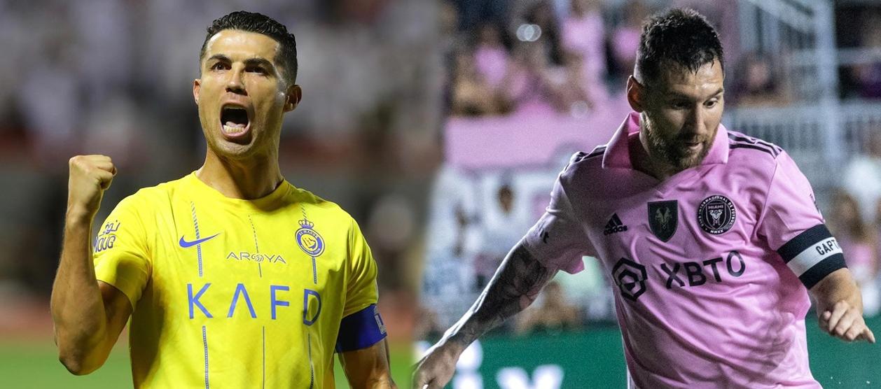 El portugués Cristiano Ronaldo y el argentino Lionel Messi. 