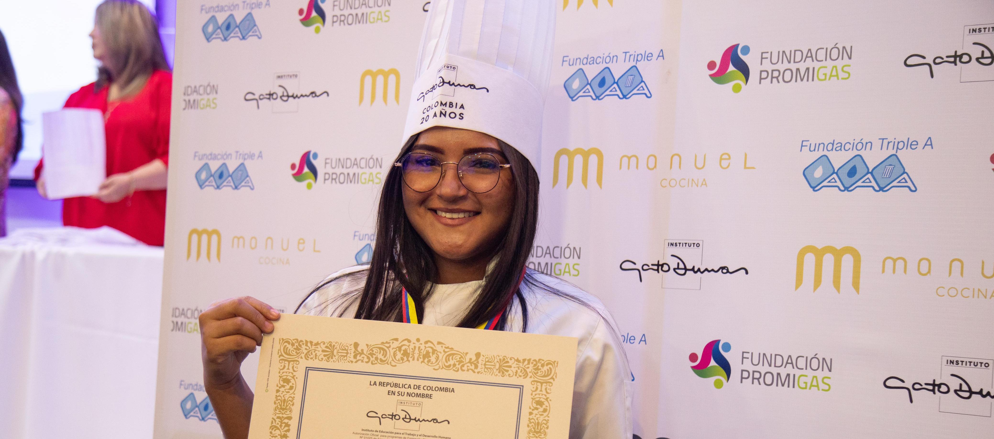 Lissy Valentina Pérez, uno de los 25 graduandos