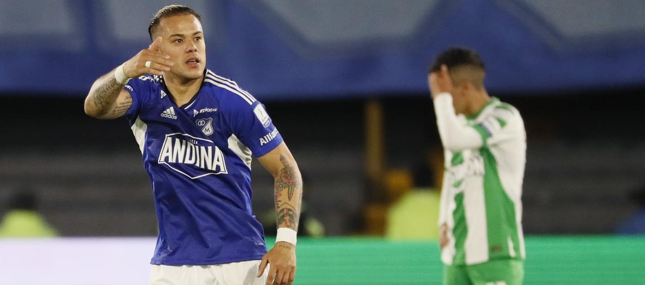 Leonardo Castro, goleador de Millonarios. 