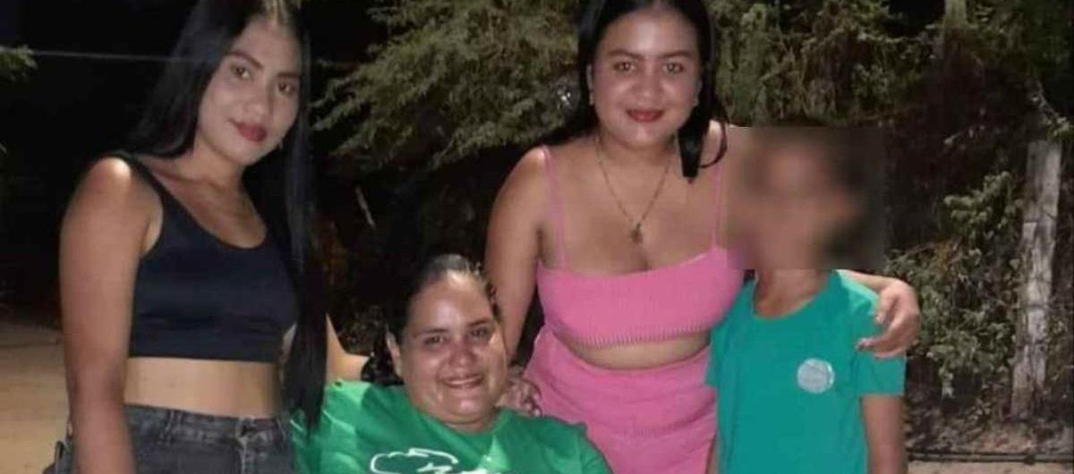 Sindry Mugno y sus hijas Betsy Liliana Vergara Mugno y Michel Mugno, asesinadas