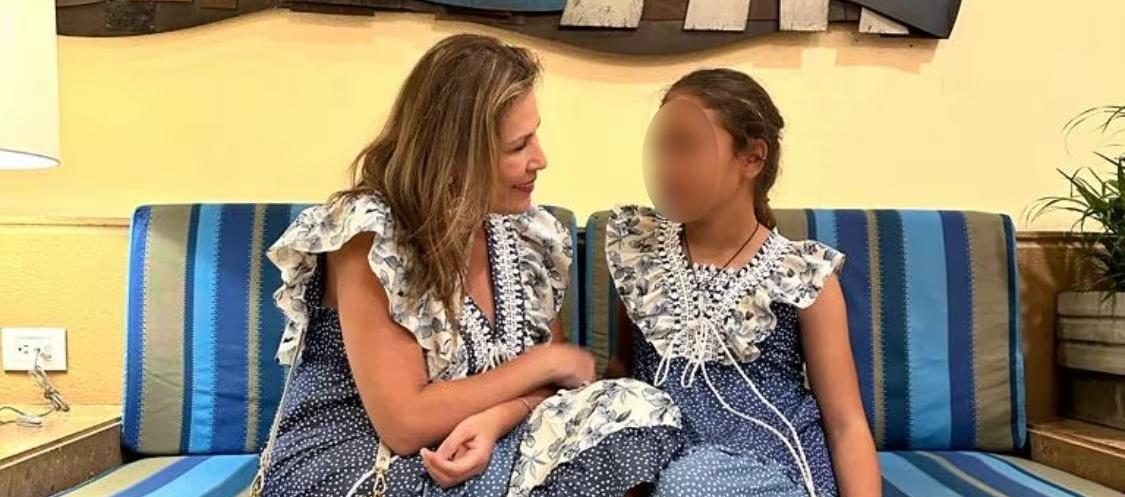 Tatiana González junto a su hija en una imagen de archivo