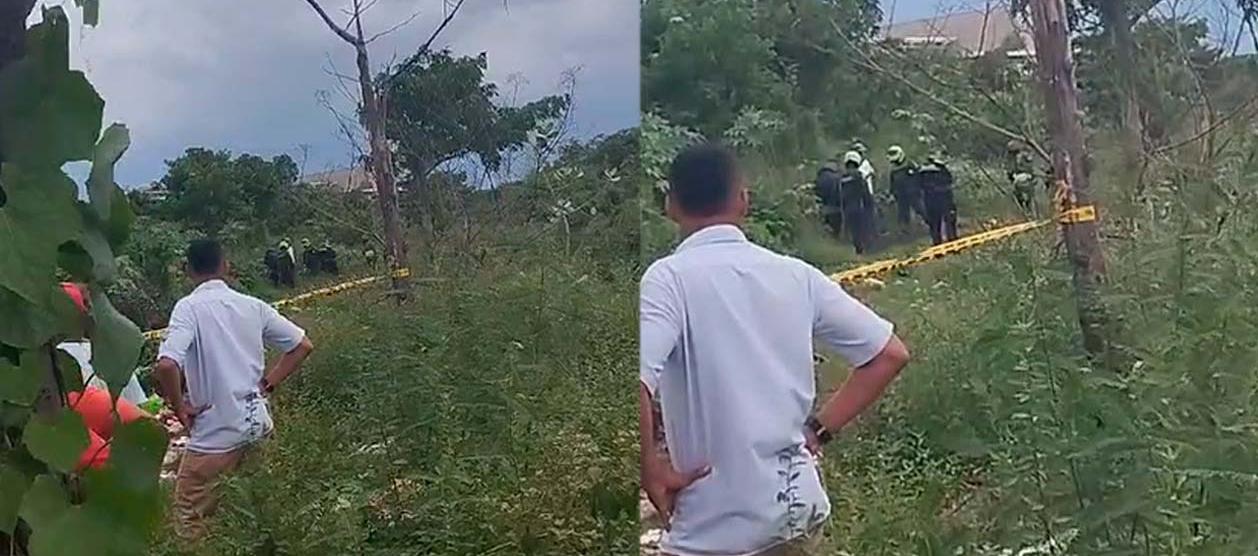 Lugar en el que fue hallado el cuerpo sin vida.