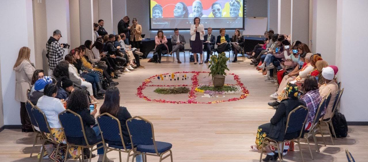 Encuentro con lideresas y defensoras de los derechos humanos de todo el país.
