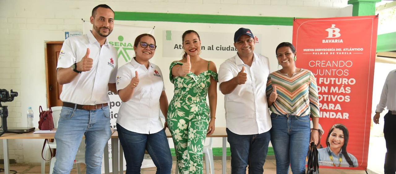 La directora del Sena regional Atlántico, Jacqueline Rojas Solano, encabezó  el evento en Palmar de Varela. 