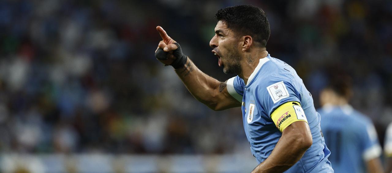 Luis Suárez, delantero de la selección uruguaya. 