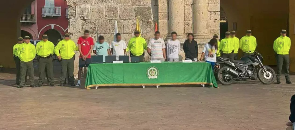 Miembros de ‘Los Apocalipsis’ en Cartagena. 