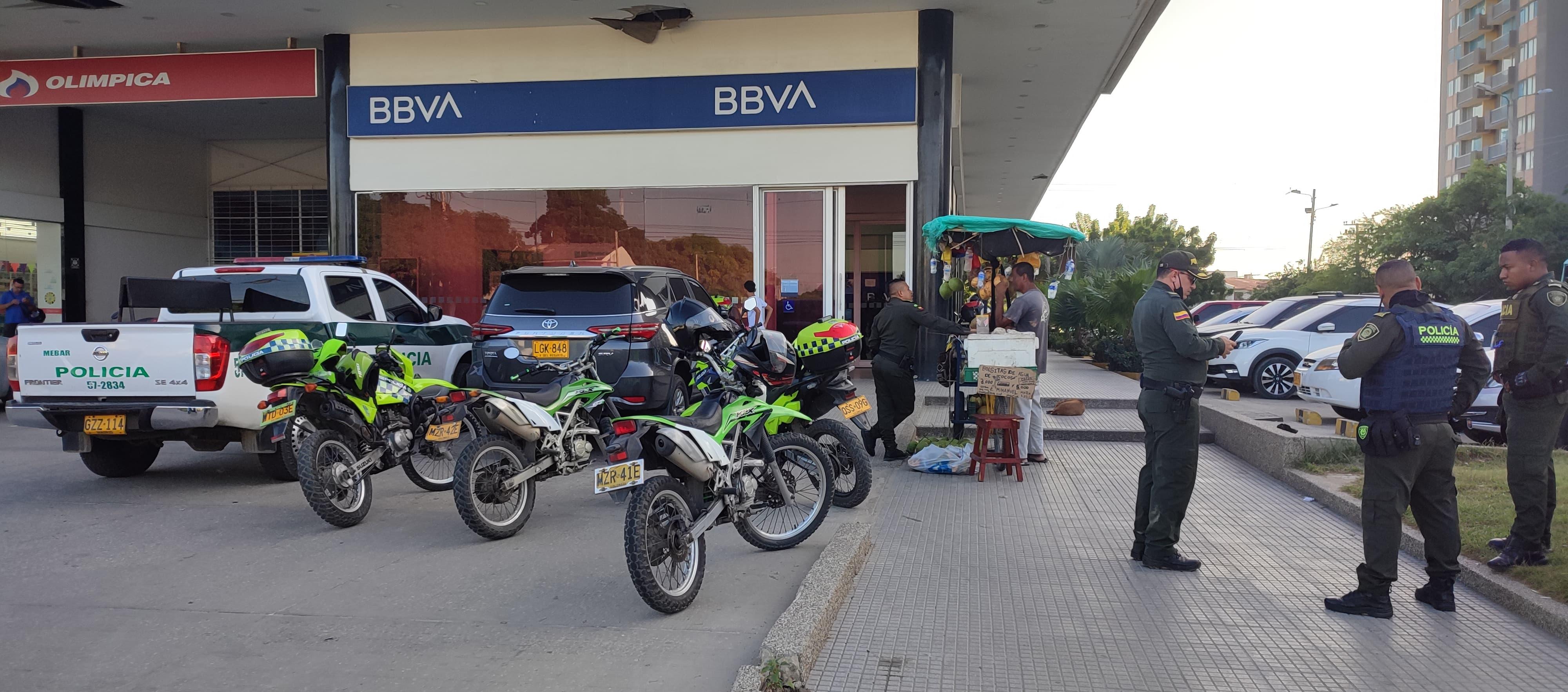 ‘Taquillazo’ en banco BBVA.