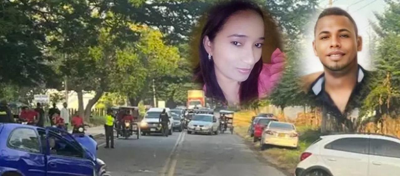 Greiman Pinto y Karelis Álvarez, fallecidos en accidente en La Guajira.