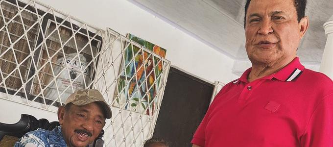 Alfredo Gutiérrez junto a Lisandro Meza. 