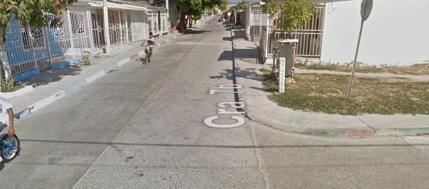 Sector donde se registró el homicidio. 