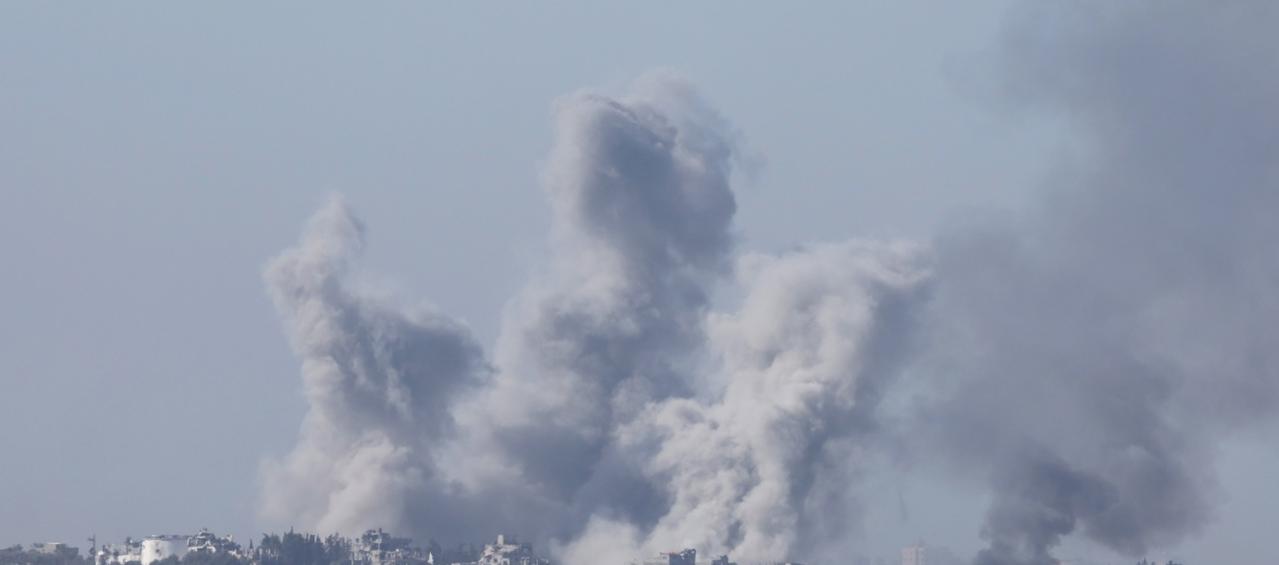 Imagen de uno de los bombardeos.