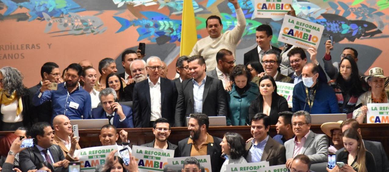 Cámara de Representantes tras aprobación en tercer debate el proyecto de Reforma a la Salud.