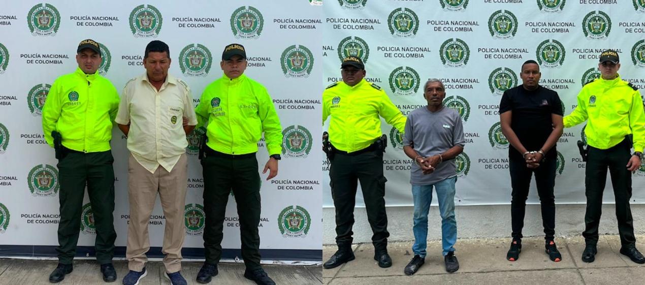 Los tres imputados por la Fiscalía. 