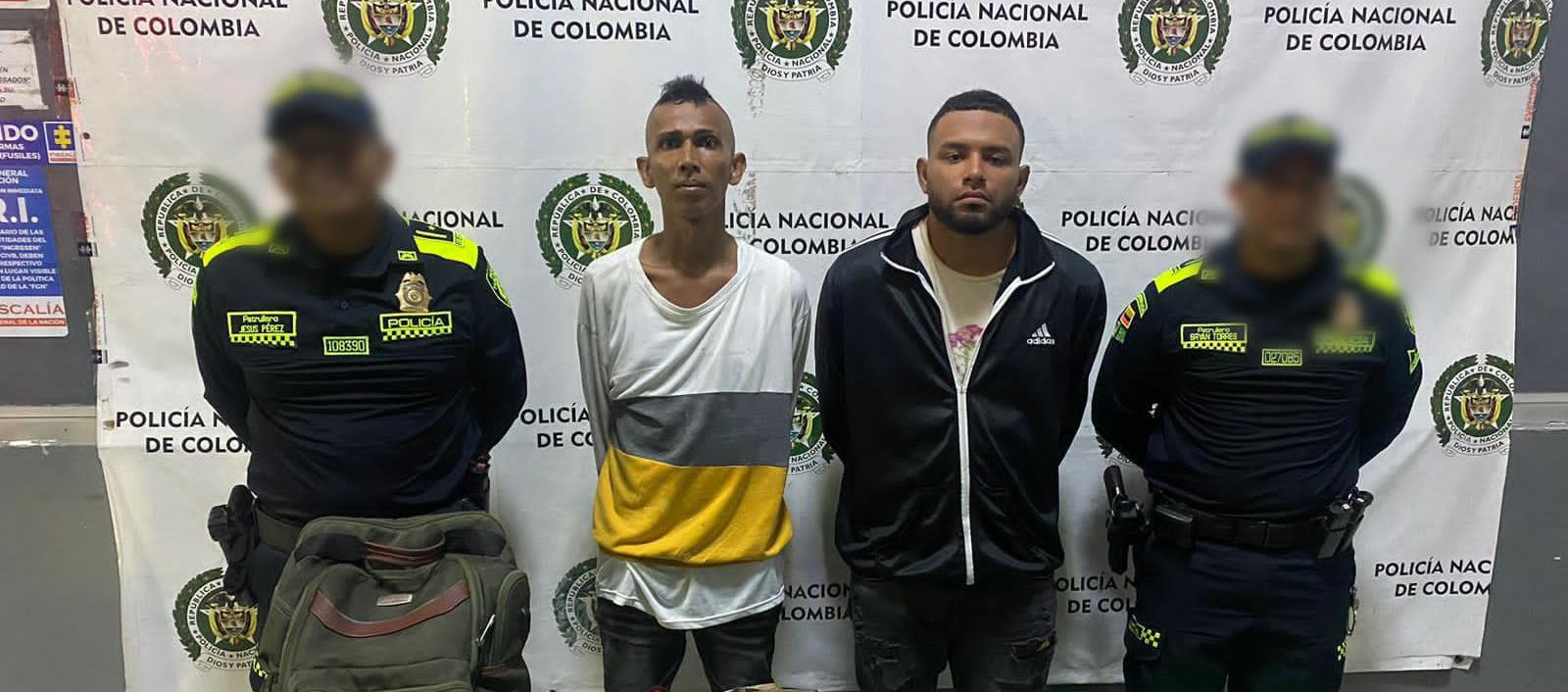 Los 3 hombres capturados por la Policía.