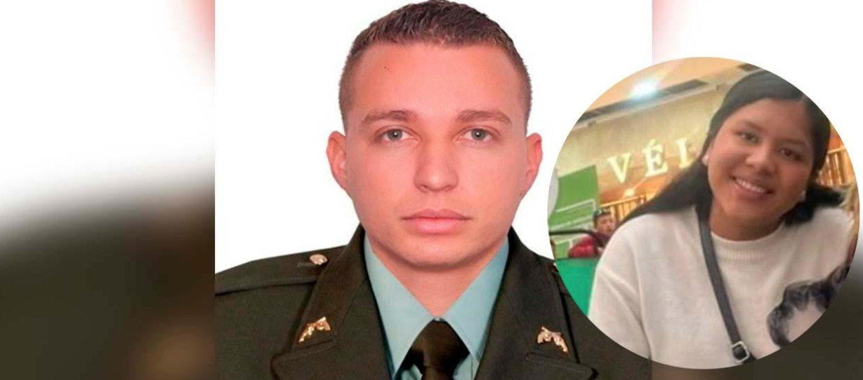 Carlos Eduardo Celine Padilla, capturado, y la víctima, Paula Andrea Celis Guzmán