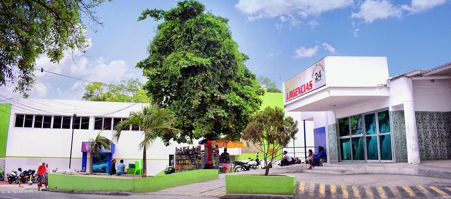 Clínica Campbell a donde fue remitido el hombre herido.