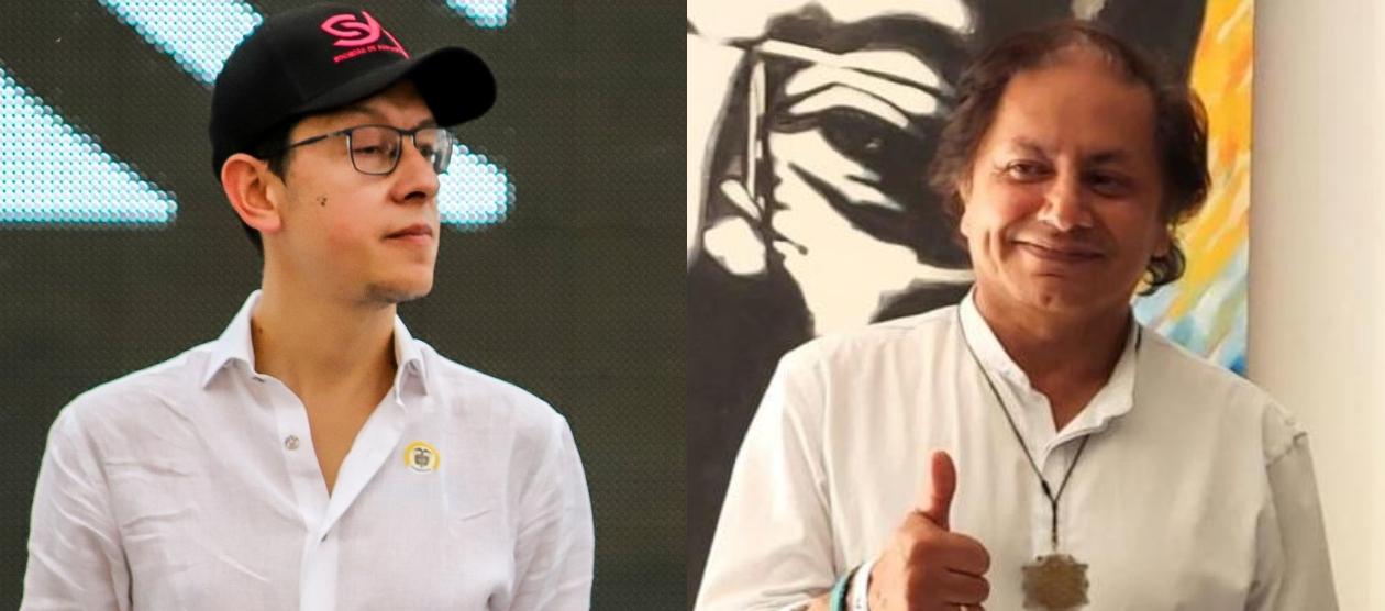 Daniel Rojas, presidente de la SAE, y Juan Fernando Petro.