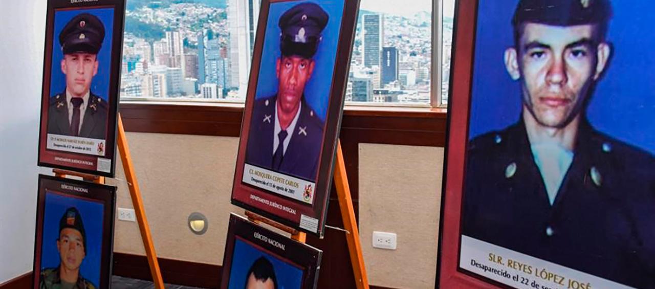Algunos policías y militares desaparecidos durante el conflicto armado.