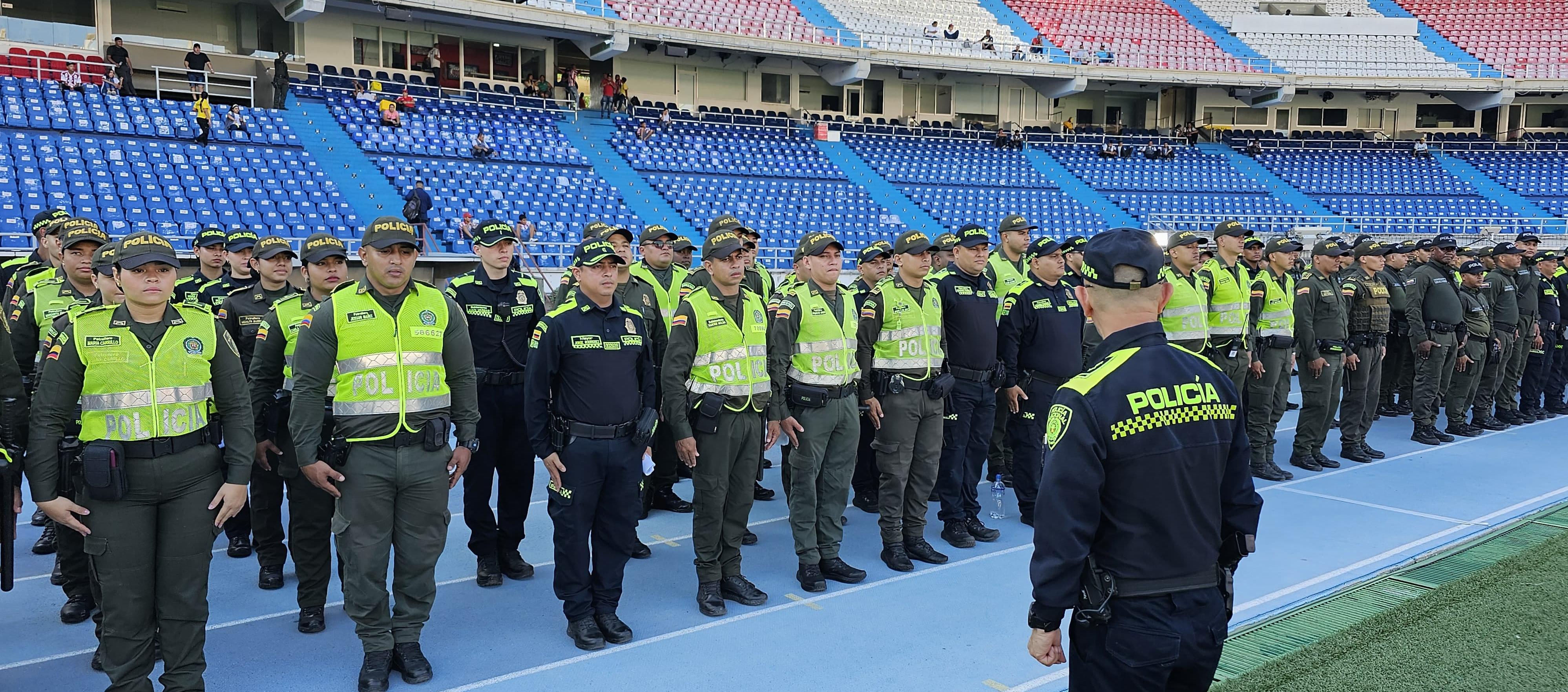 Dispositivo de seguridad para el estadio Metropolitano. 