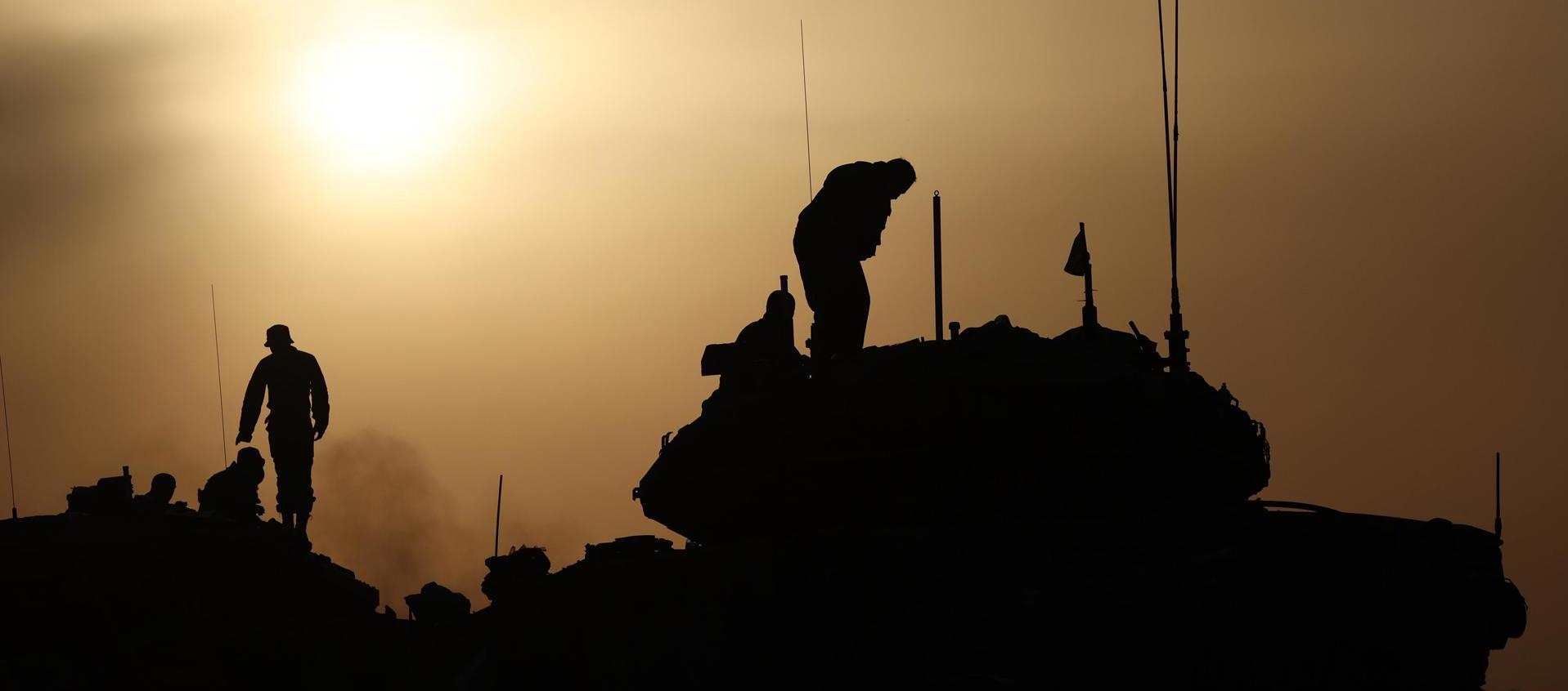 Ejército israelí en la Franja de Gaza.