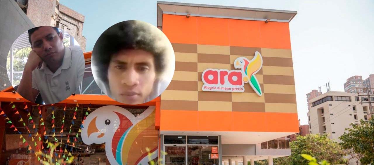 Rigoberto Ernesto Buendia Alba, extrabajador del banco Davivienda; y Andrés Alfonso Miranda Mendoza, más conocido como ´Tarzán´. 