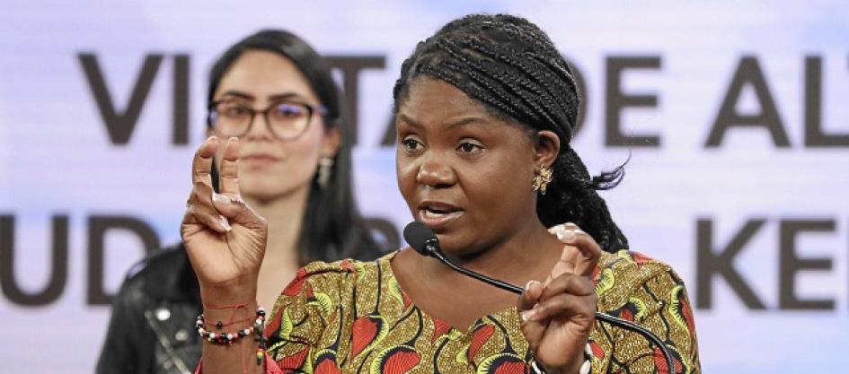 Francia Márquez, Vicepresidenta de la República.