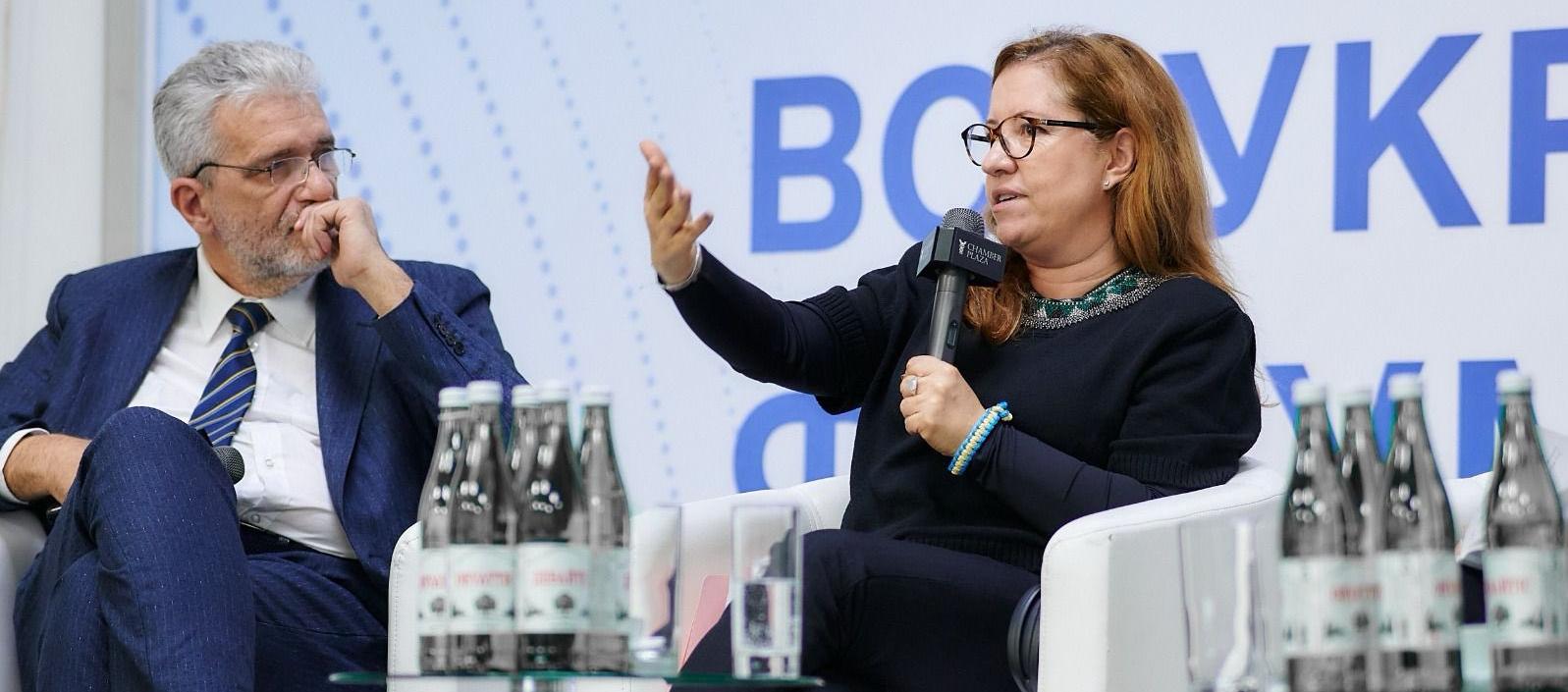 La relatora de la ONU para los desplazados internos, Paula Gaviria.