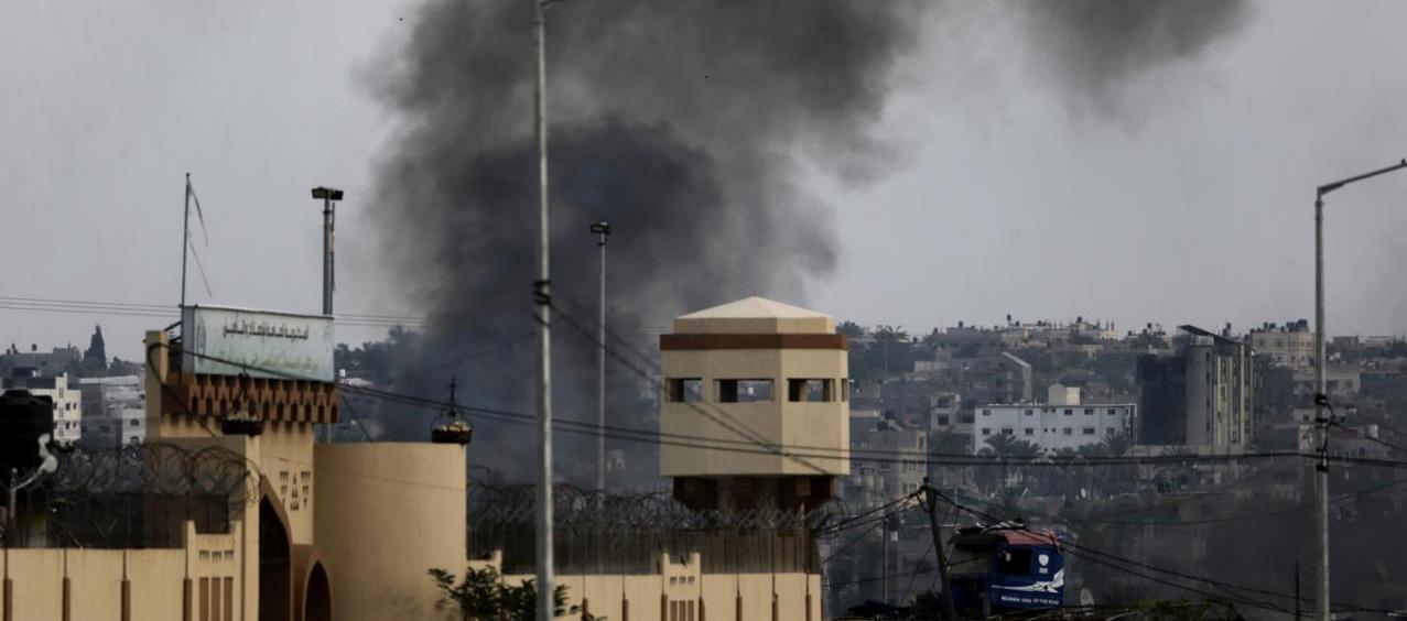 Imagen de los bombardeos en la Franja.