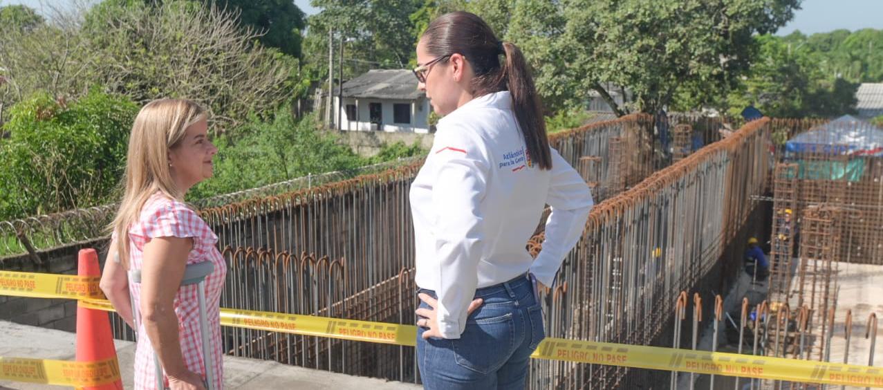 La Gobernadora Elsa Noguera inspeccionó las obras.