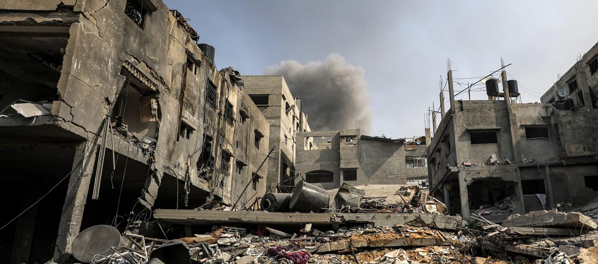 Edificios en Gaza afectados por los bombardeos israelí. 