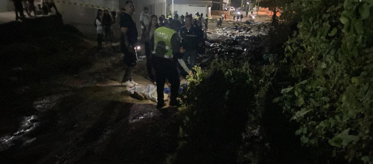 Lugar donde se presentó el homicidio en el barrio El Rubí. 