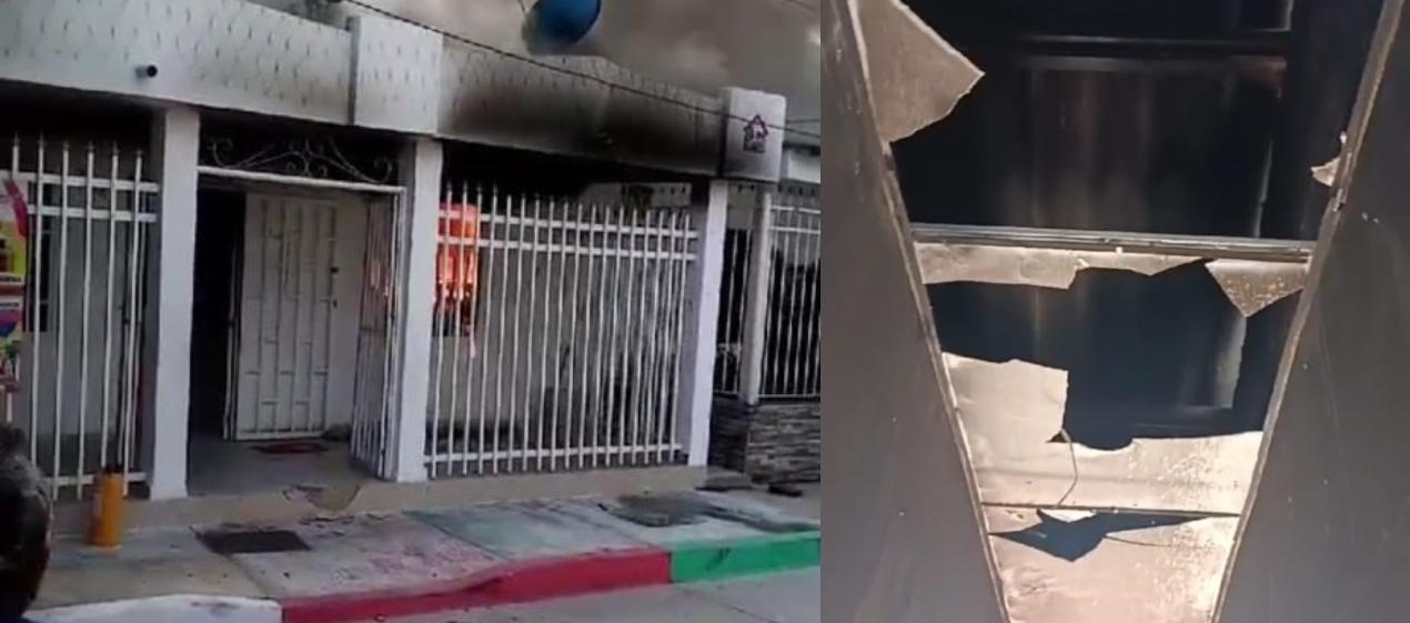 Incendio en el barrio Las Flores. 