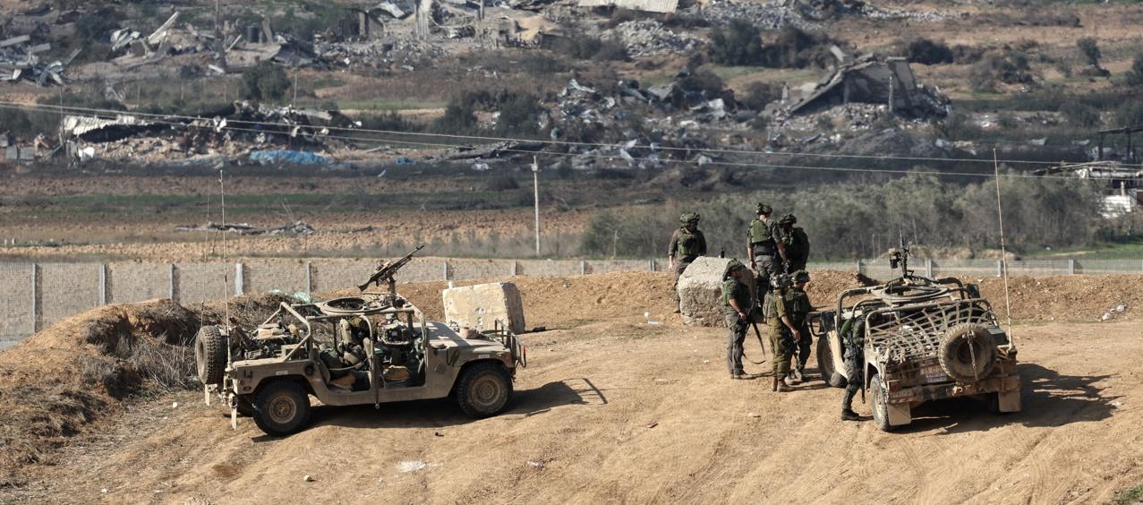 Tropas de Israel en Gaza.