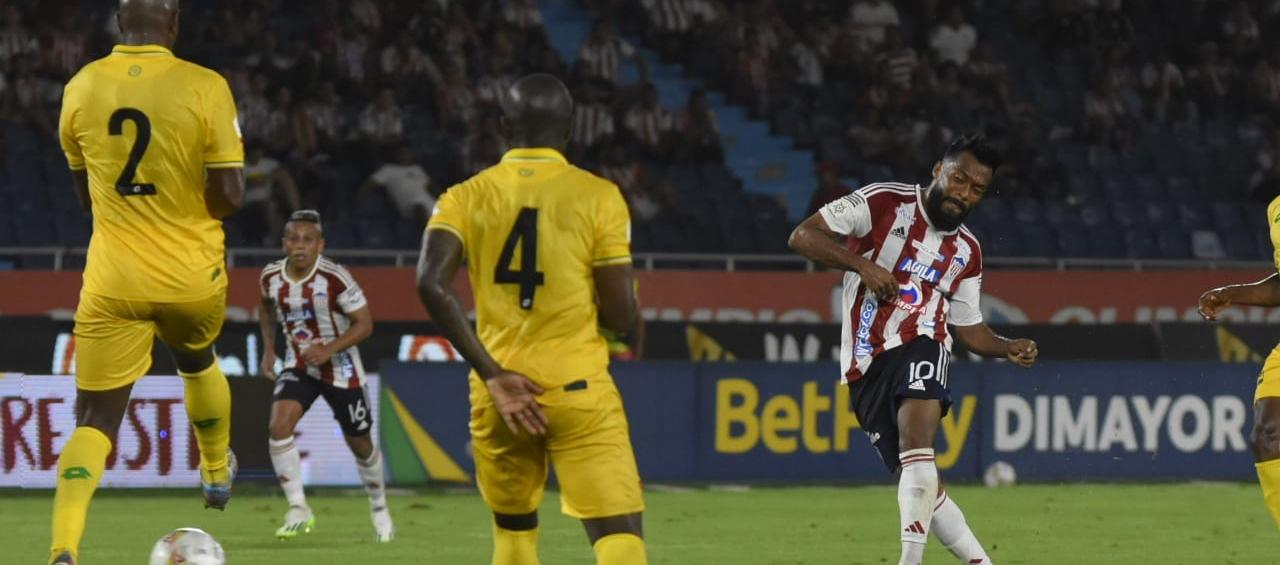 Uno delos partidos Junior-Bucaramanga de 2023.