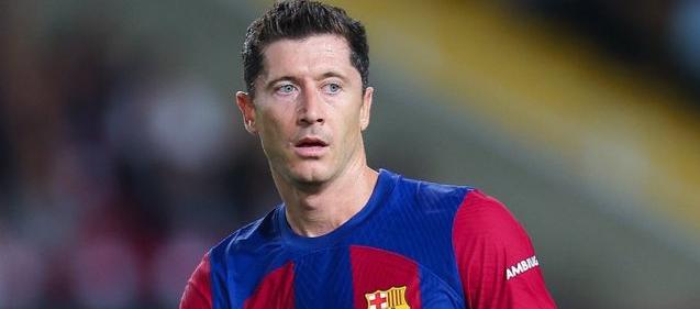 El delantero polaco del Barcelona, Robert Lewandowski.