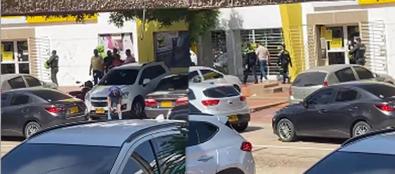 Lugar donde ocurrió la balacera. 